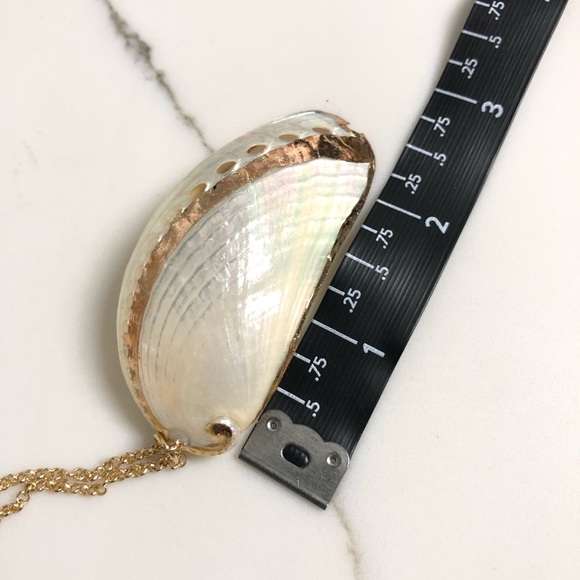14k Gold Plated Shell Necklace - Picture 4 of 5